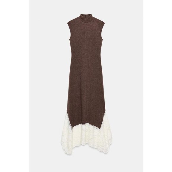 Zara Dresses & Skirts - ZARA LONG COMBINATION LACE DRESS